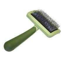 Curved Firm Slicker Brush with Coated Tips D15631
