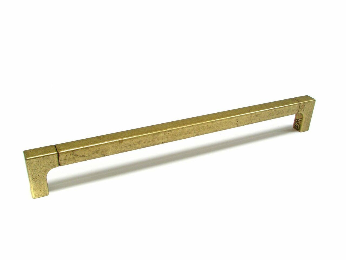 11-5/16 inch Center to Center Burnished Brass Cabinet Pull U7082