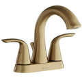 4 in. Centerset 2-Handle Bathroom Faucet Brushed Gold E55844