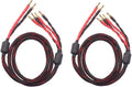 Bi-Wire Speaker Cable 2 Banana Plugs 4 Banana Plugs 1pair Set F35628