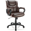 Brown Black Mid-Back Chair M488