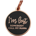 Rose Gold & Navy Pet ID Tag J6216