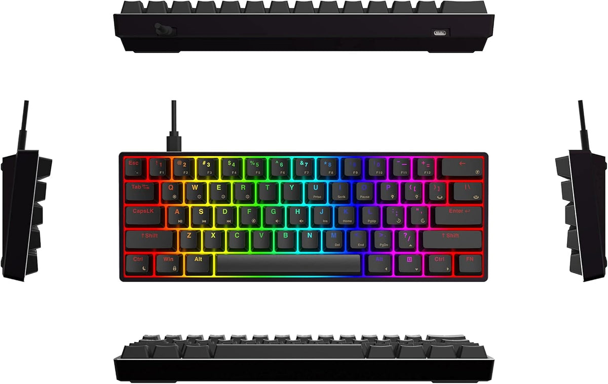 61 Keys Hot Swappable RGB Mechanical Gaming Keyboard Q816