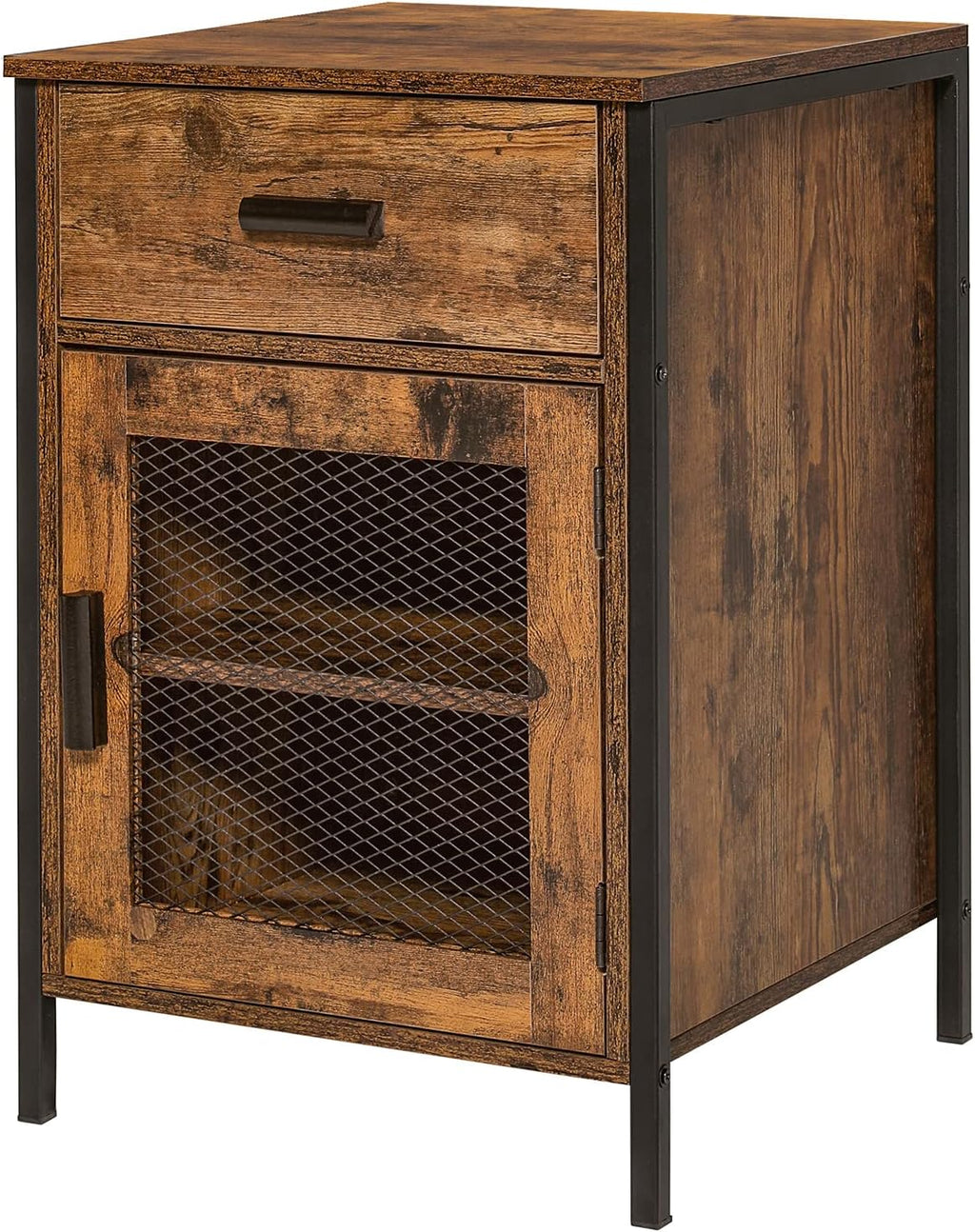 End Table with Drawer and Mesh Door F7975