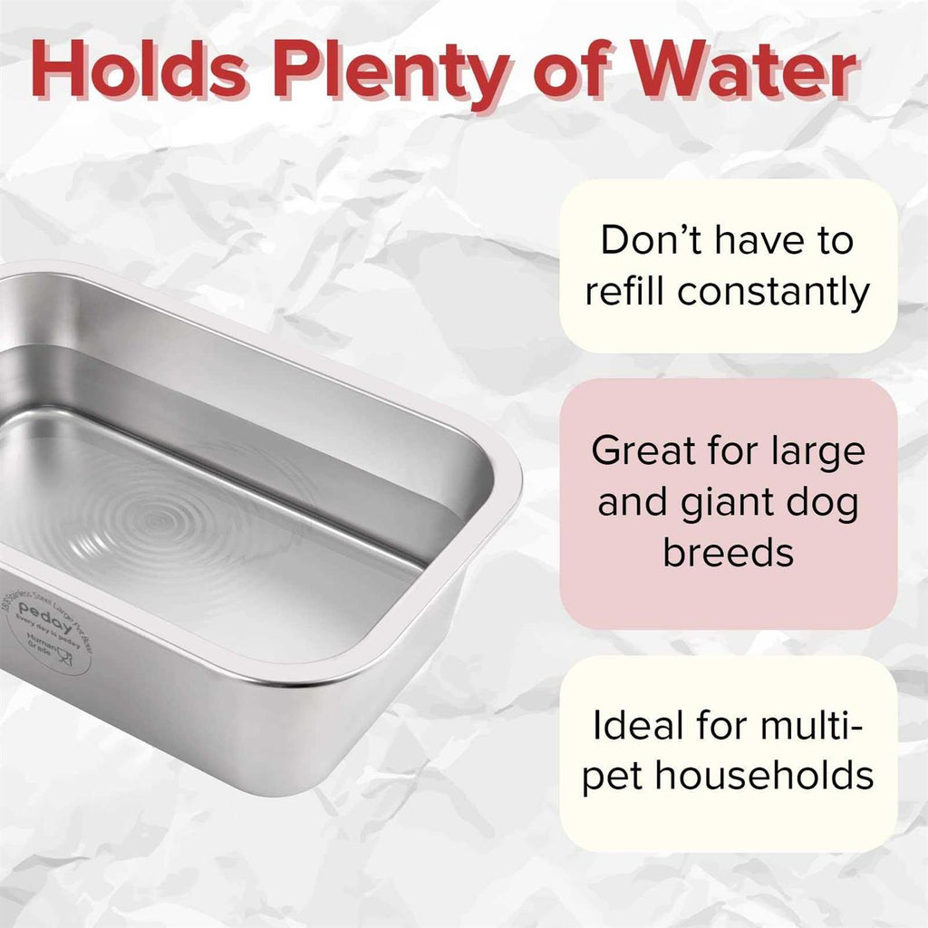 Large 304 Stainless Steel Dog Bowl H66721