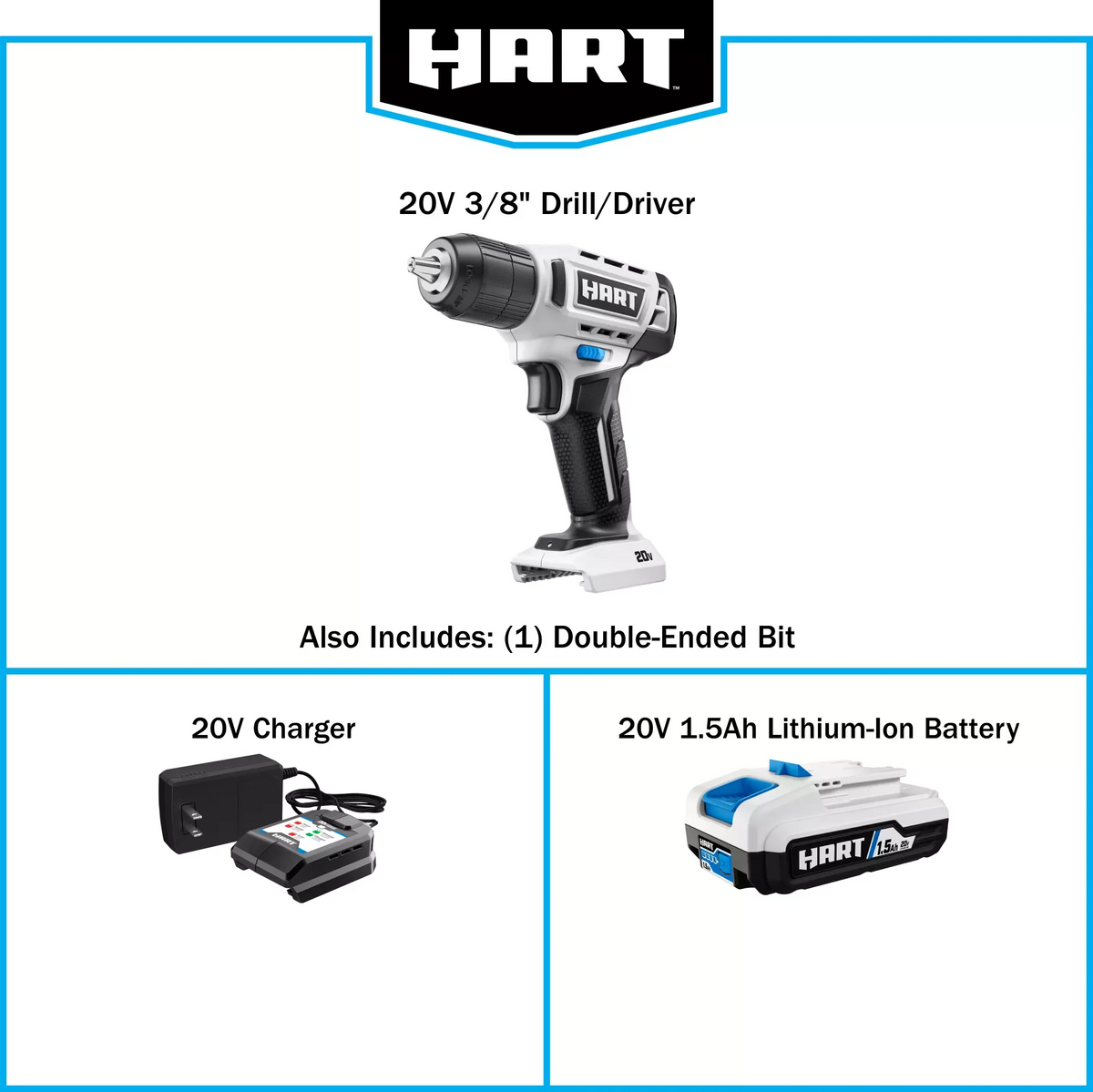 3/8” Drill/Driver Kit with 1.5Ah Lithium-Ion Battery X505