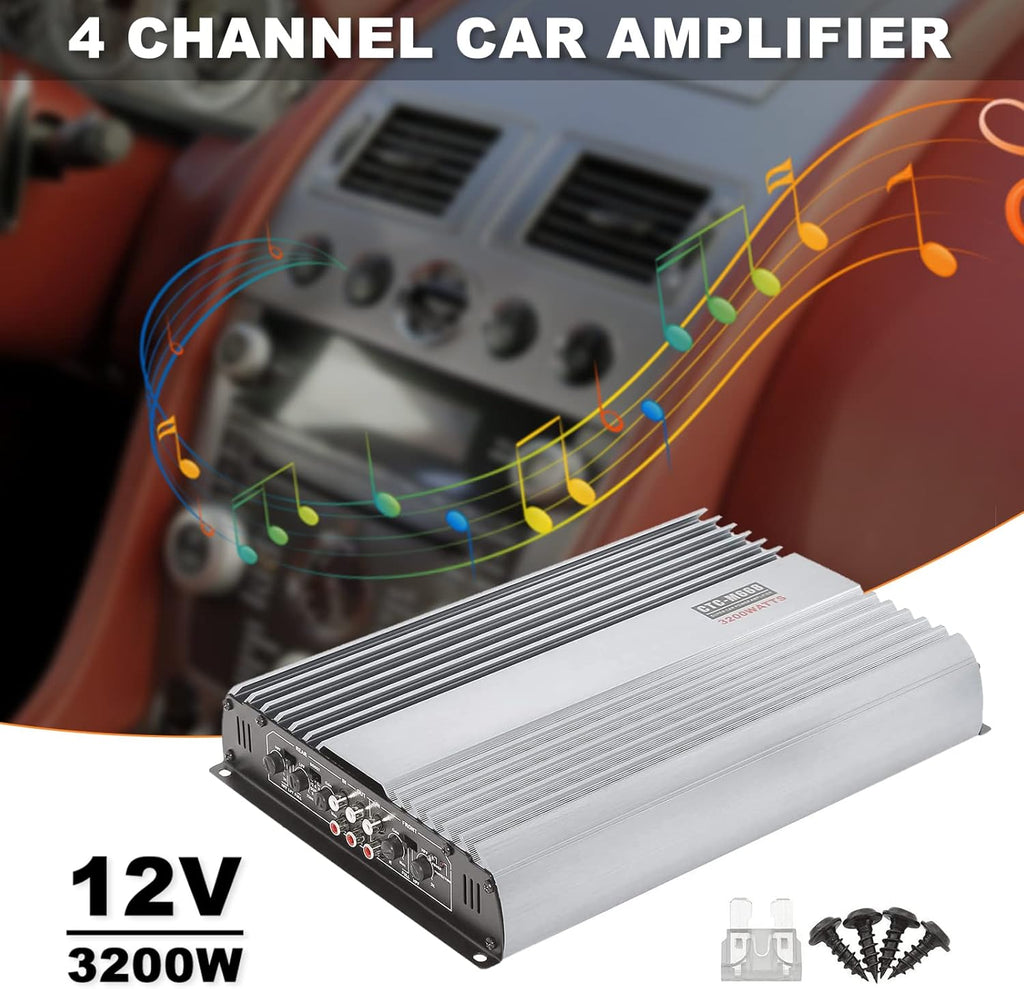 3200W 12V 4 Channel Car Amplifier C82596