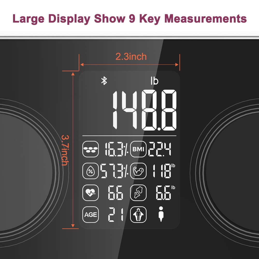 Digital Body Fat and Water Weight Scale Pack of 2 G481341