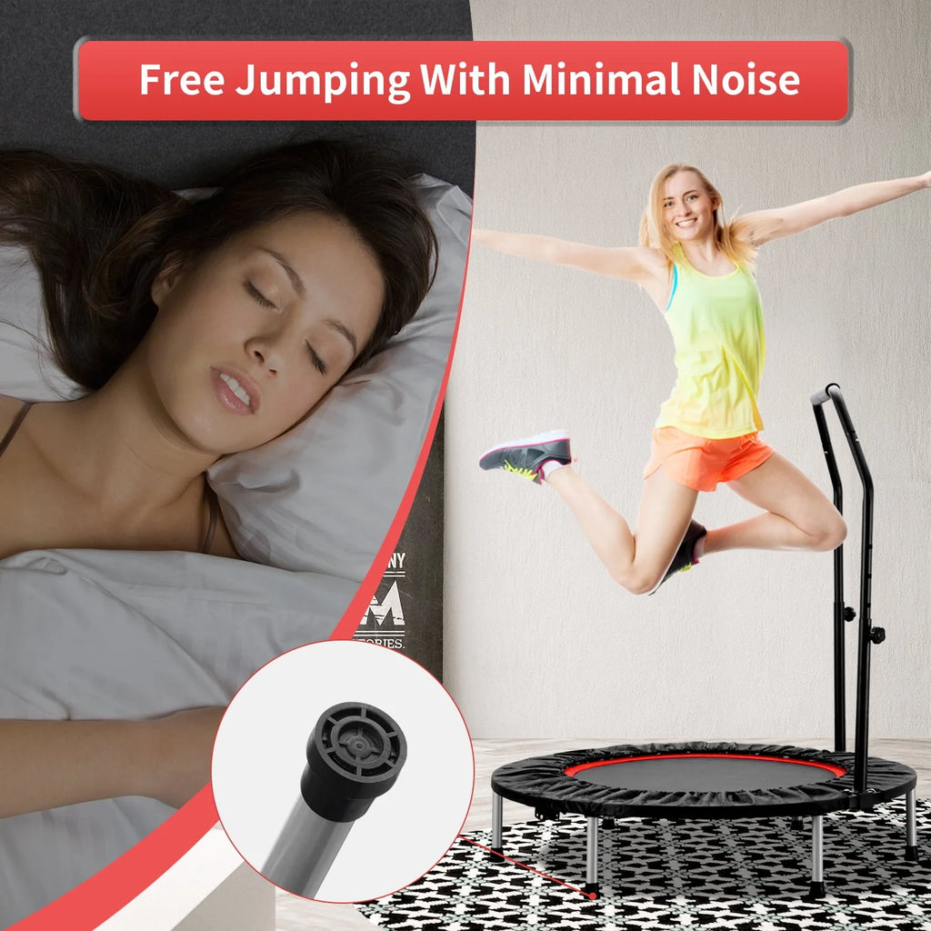 40 Mini Trampoline Rebounder with Adjustable Foam Handle M816