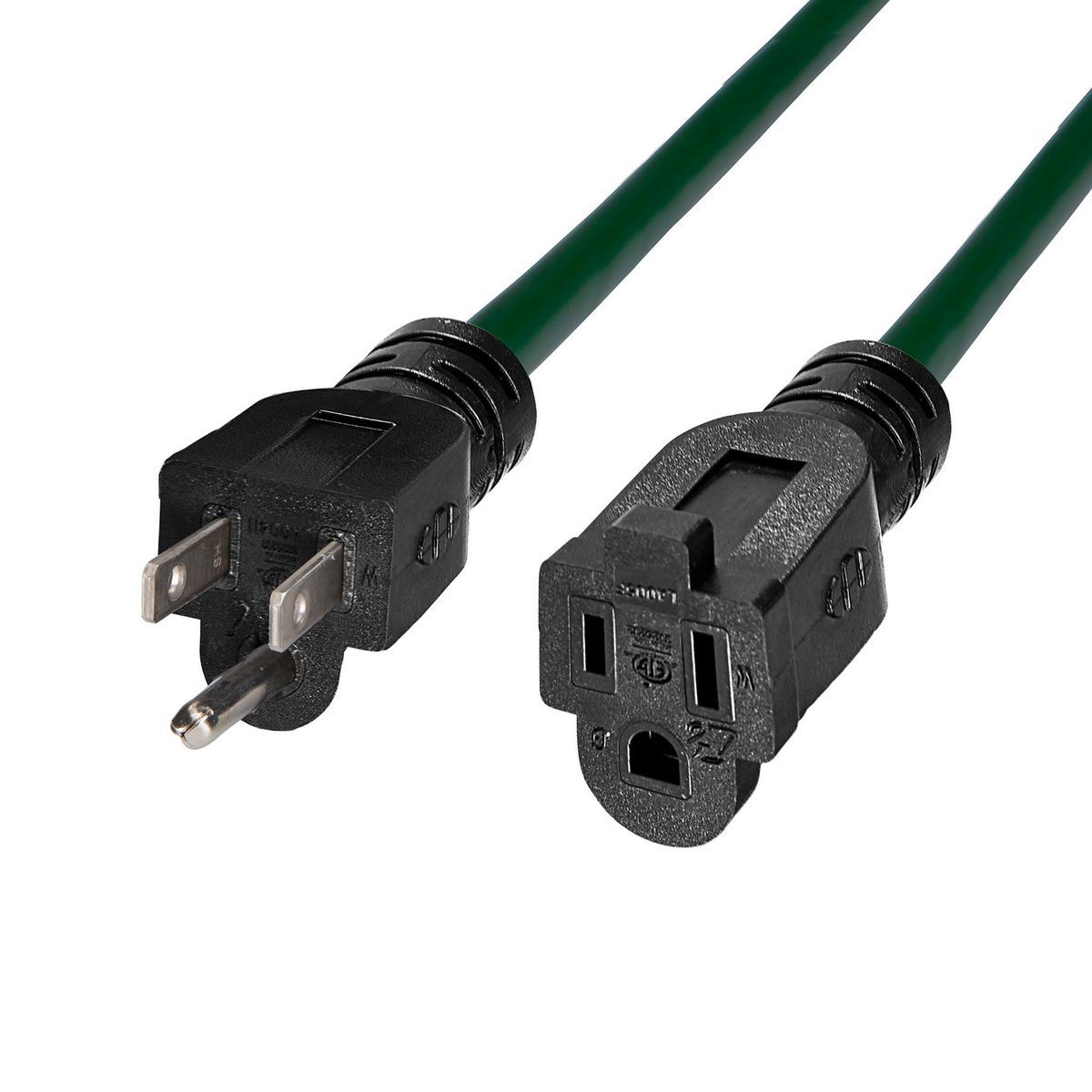 Green 25 ft. 14/3 Gauge Outdoor Extension Cord M18558