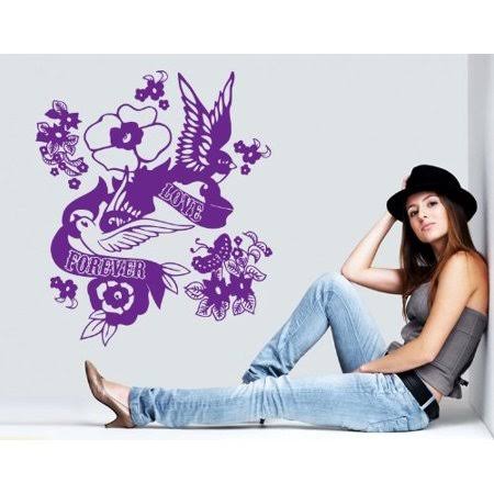 Light Pink Floral Wall Decal X8898