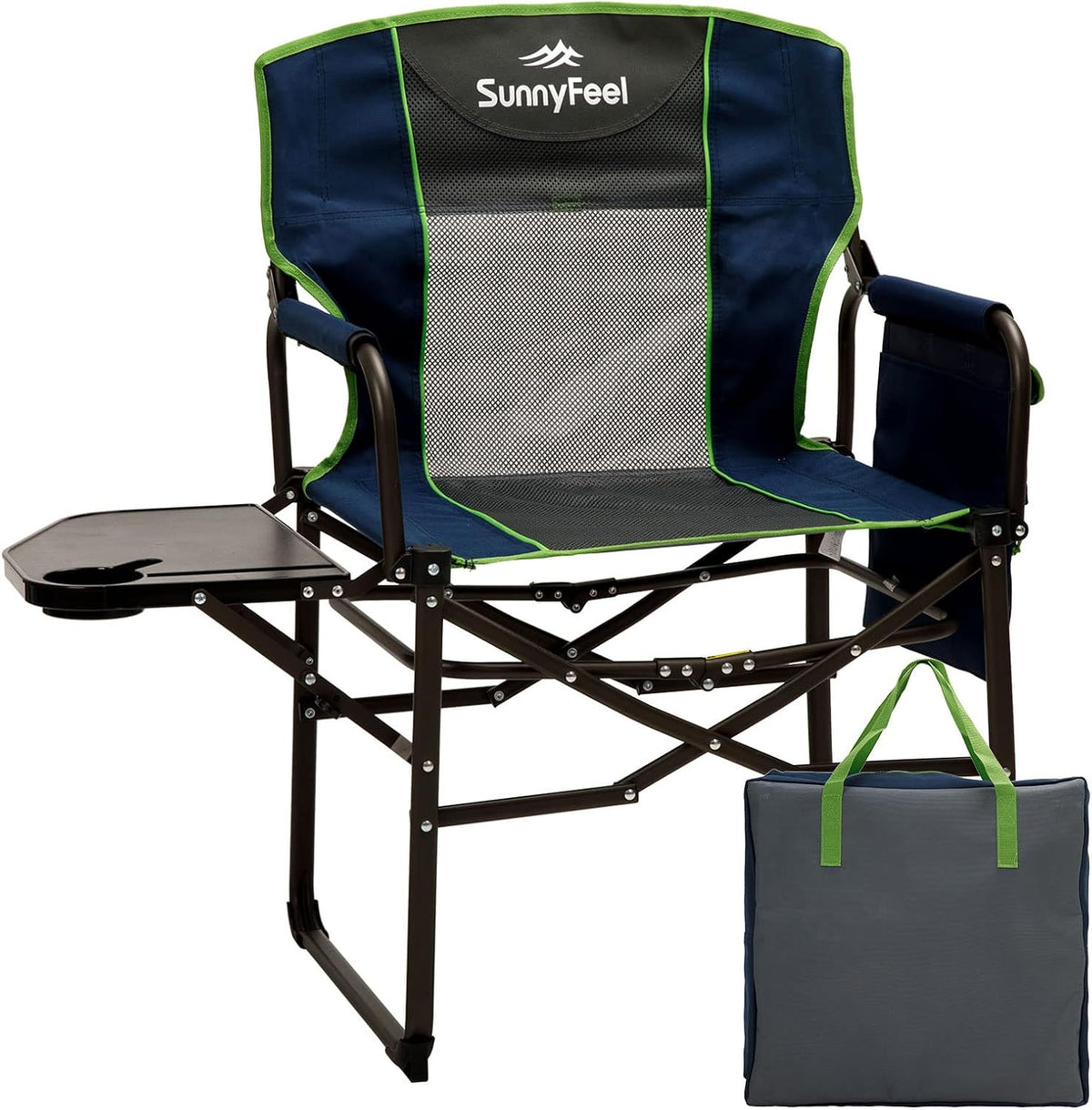 Oversized Portable Folding Camping Chair with Side Table Z5544