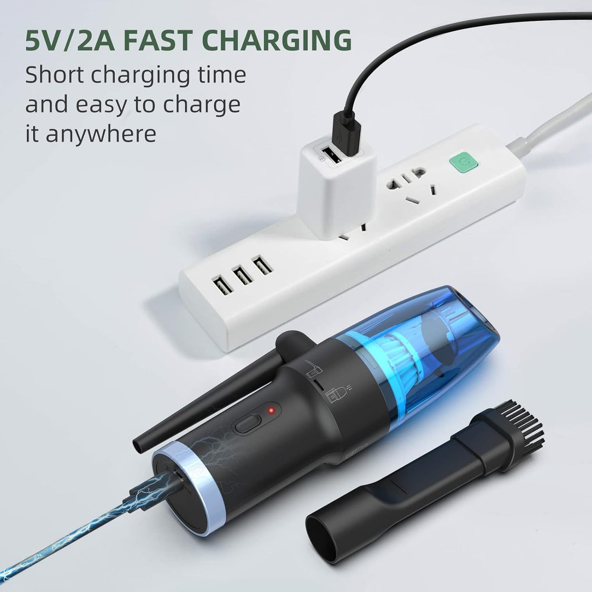 Portable Handheld Air Duster 60000RPM Rechargeable 6000mAh W226808