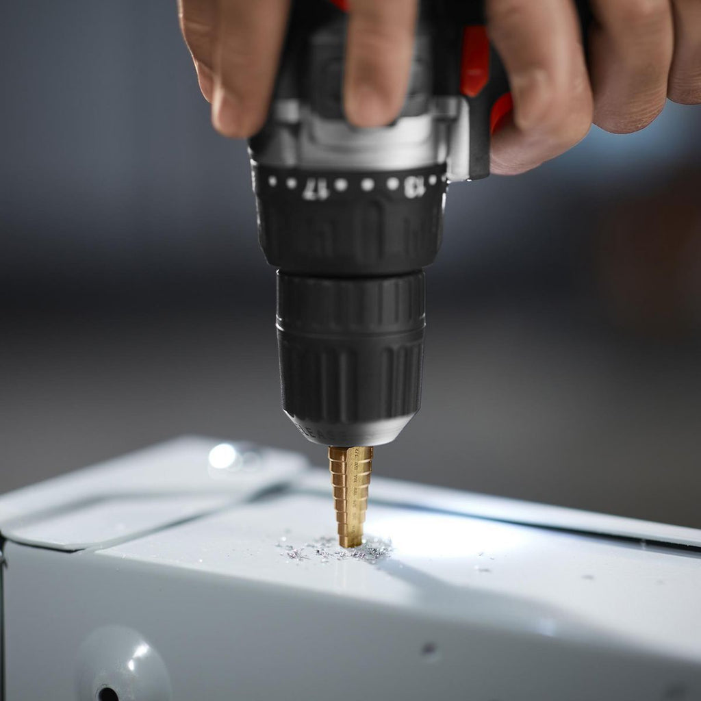 1/8 in. to 3/4 in. Titanium Step Drill Bit Set V605