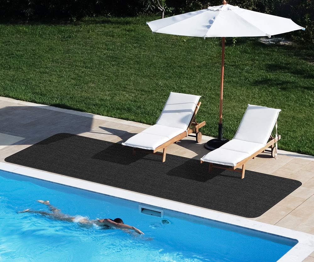 Indoor Outdoor Carpet Runner with Skid-Resistant Rubber Backing I8825
