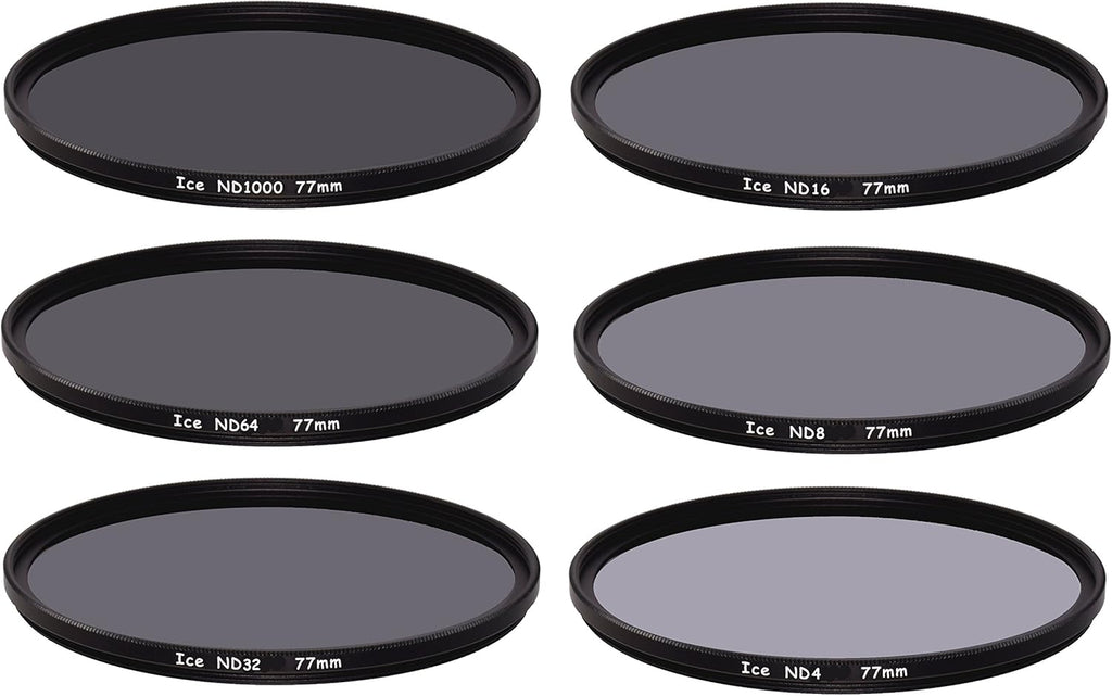 77mm 6 ND Filter Set Slim Neutral Density Optical Glass O236