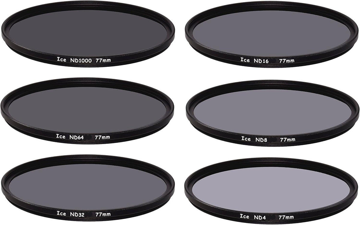 77mm 6 ND Filter Set Slim Neutral Density Optical Glass O236