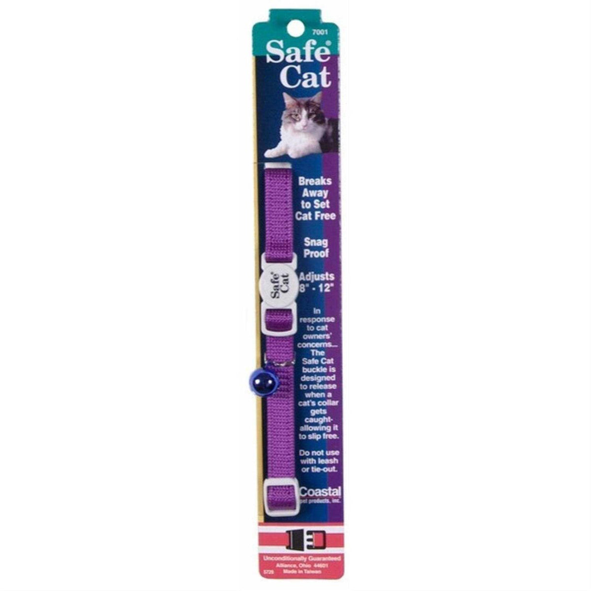 Safe Cat Nylon Adjustable Breakaway Collar T88735