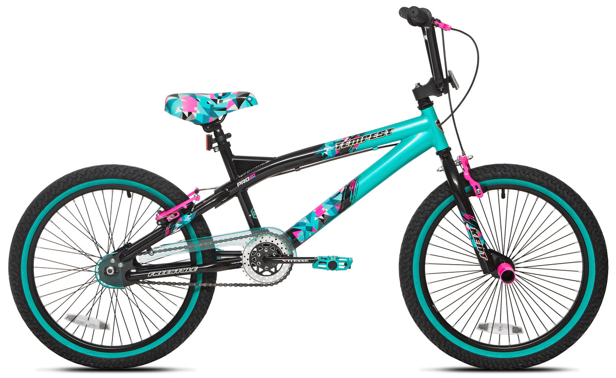 20 Girl's Black Aqua Bicycles M363