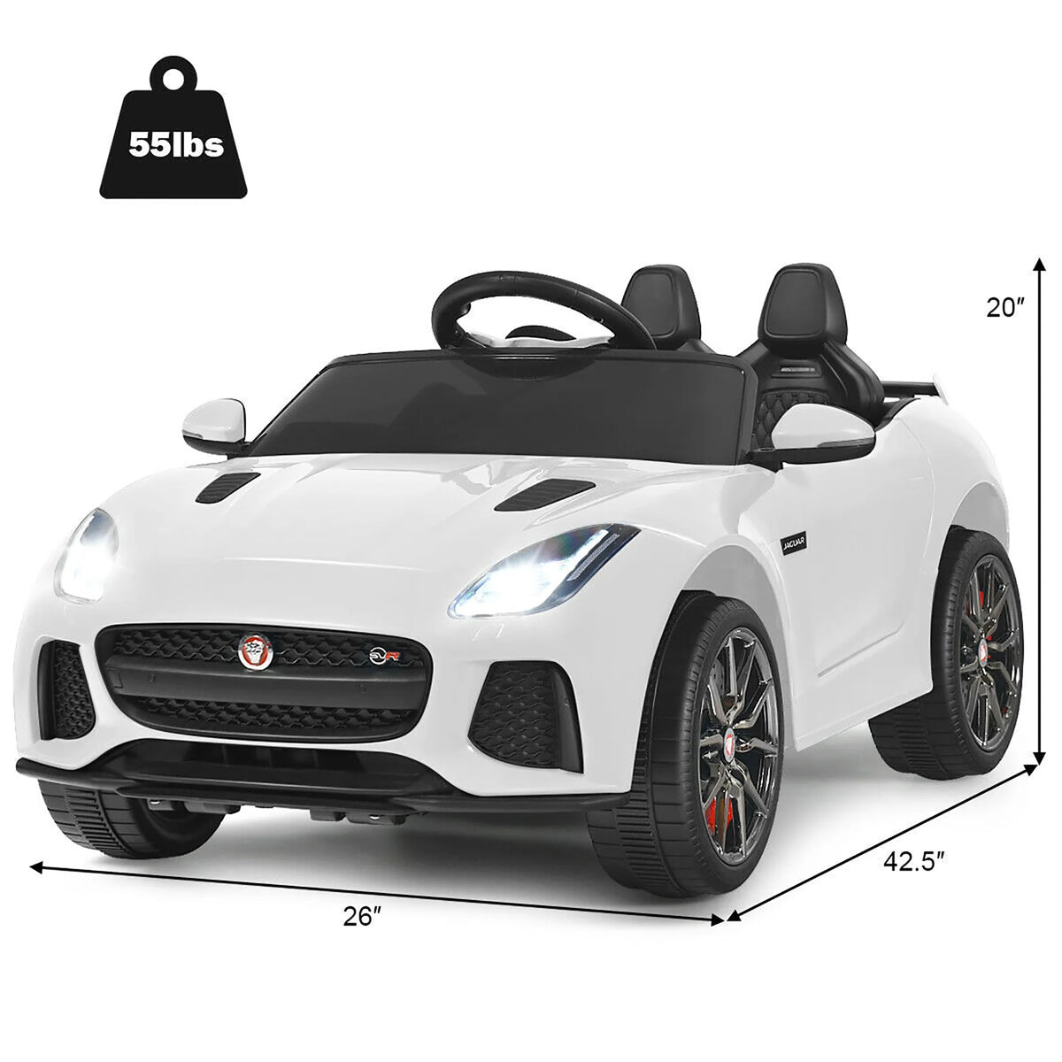 12V Licensed Kids Ride On Car with MP3 Black F71416