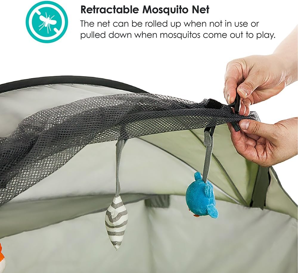 2-in-1 Travel & Play Tent with UV Protection J5929