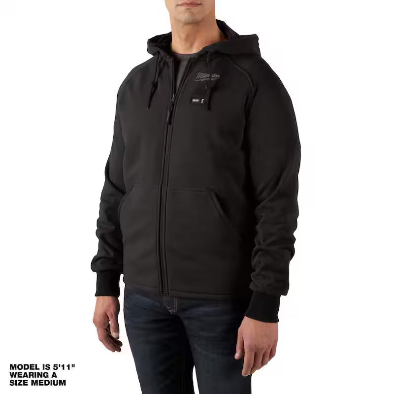 Men's X-Large Black Heated Jacket Hoodie I821