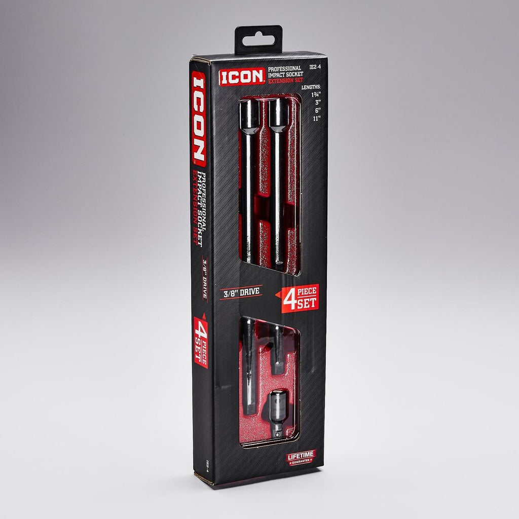 3/8 in. Drive Impact Socket Extension Set, 4 Piece X692