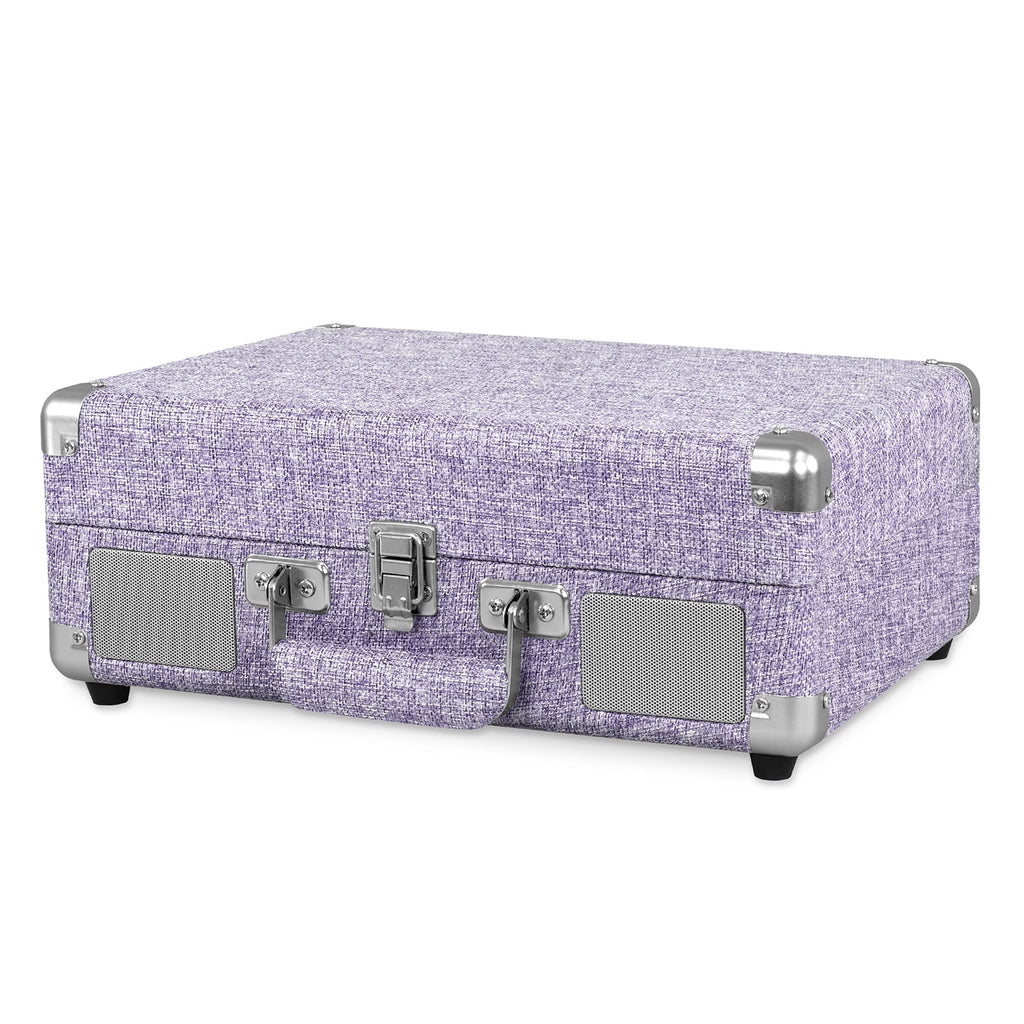 Bluetooth Suitcase Record Player with 3-speed Turntable Q450693