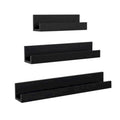 Black 3 Piece Floating Shelf O947