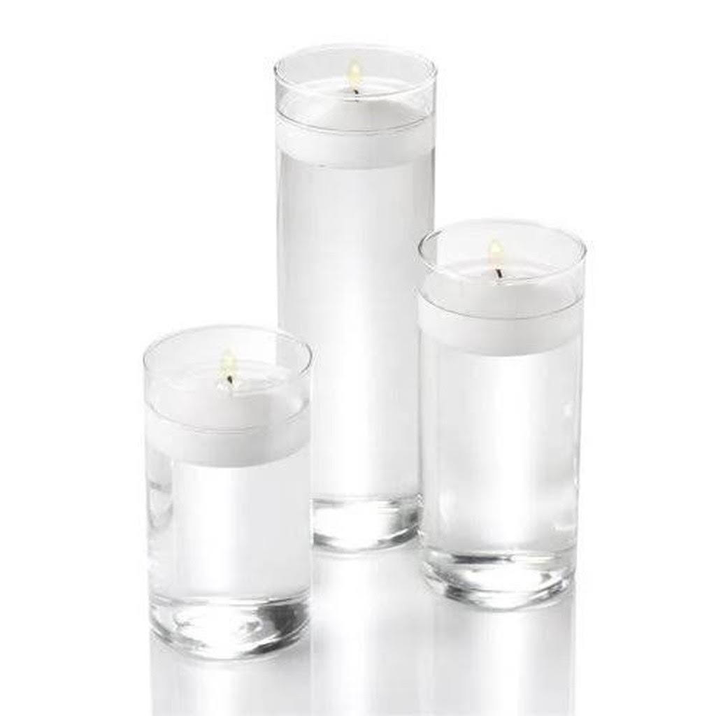 White Unscented Floating Candles Set of 72 J26584
