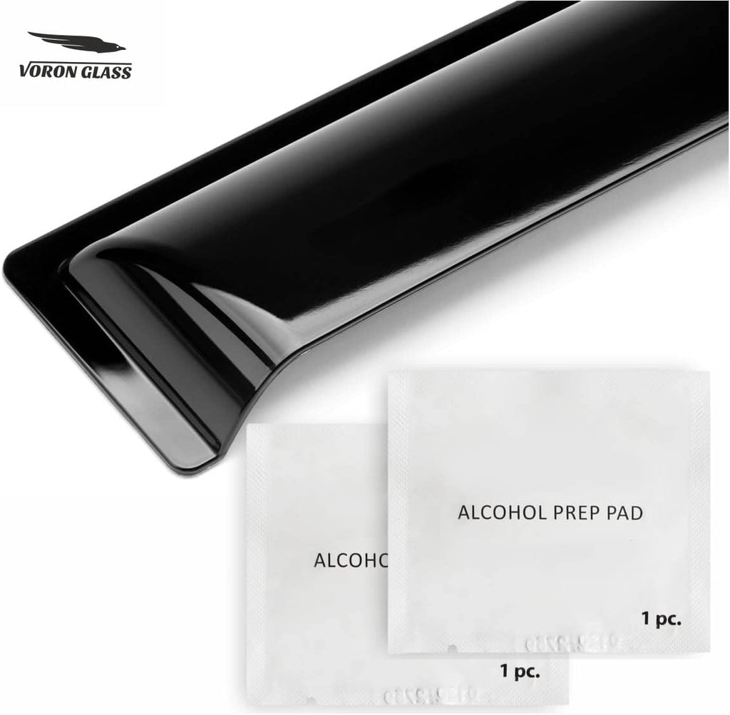 Black Tape-on Window Deflectors 4 Pieces A811192
