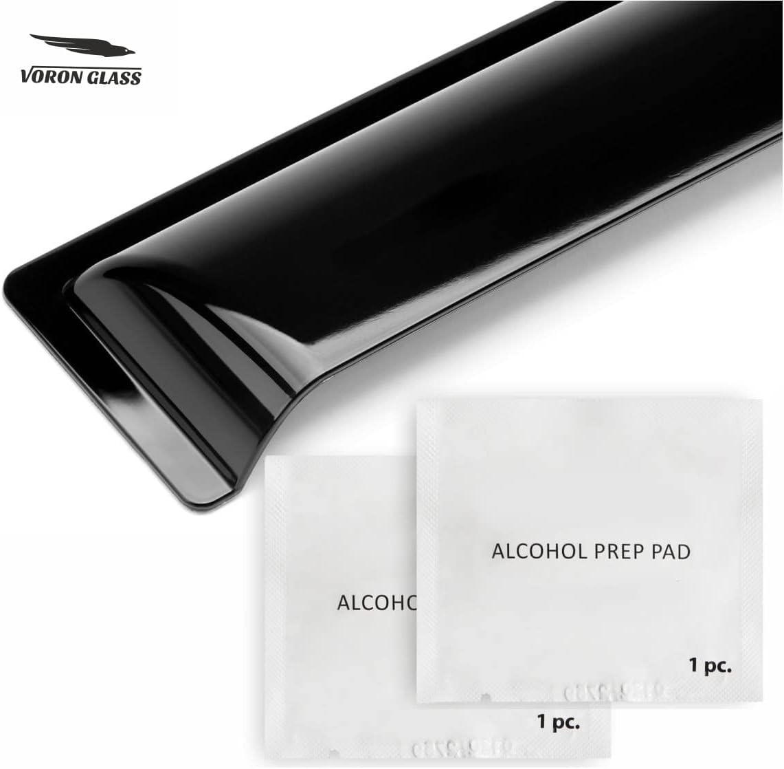 Black Tape-on Window Deflectors 4 Pieces A811192