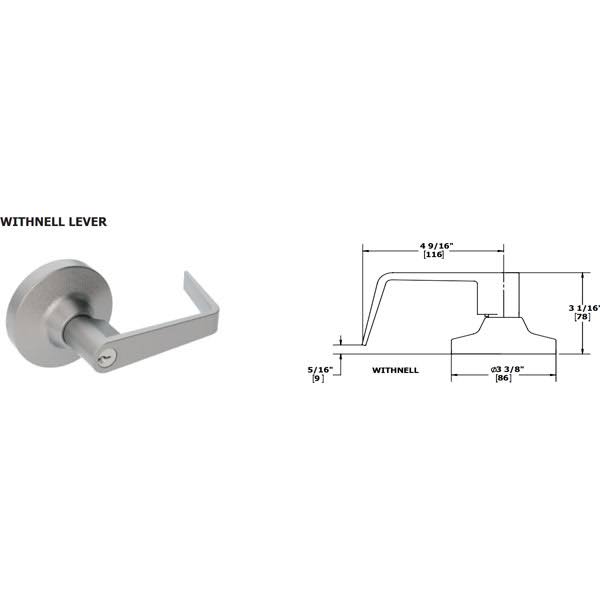 Grade 2 Cylindrical Lock Privacy W654768