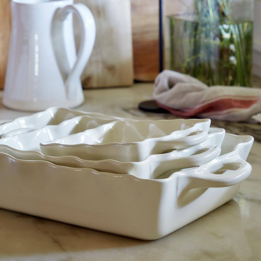 White Rectangular Baker K52388