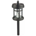 Black Solar Powered LED Cast Aluminum Path Light 4-Pack P20335