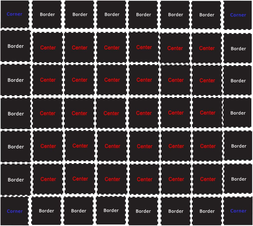 8mm Heavy Duty Interlocking Rubber Flooring Tile Set S30827