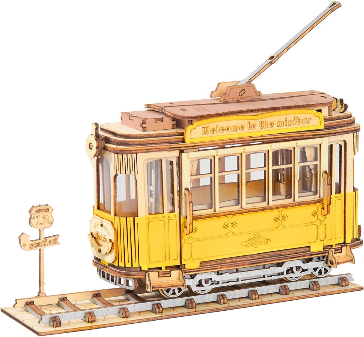 3D Wooden Puzzle Retro Car Model M471326