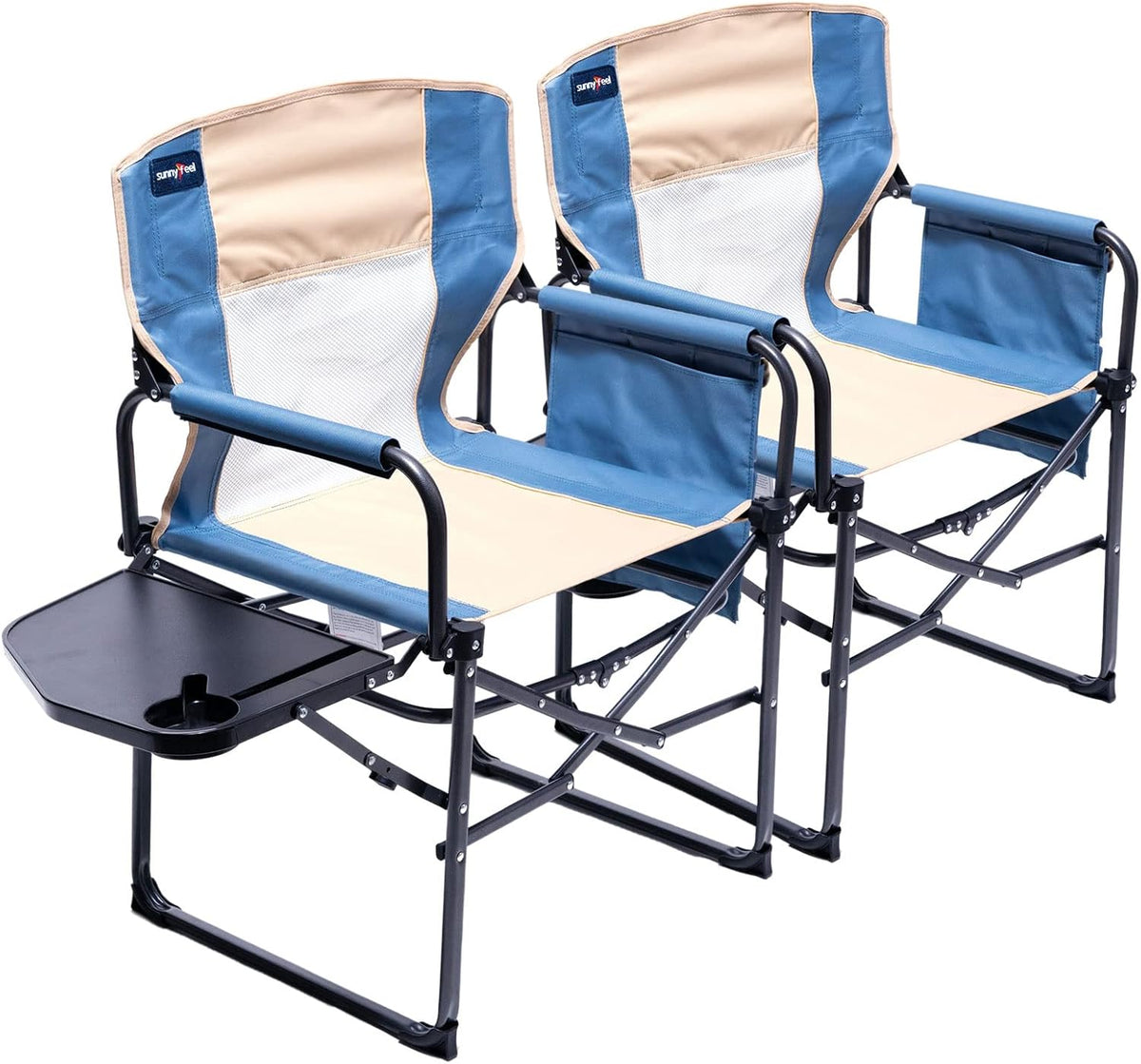 Oversized Portable Folding Camping Chair with Side Table Z5544