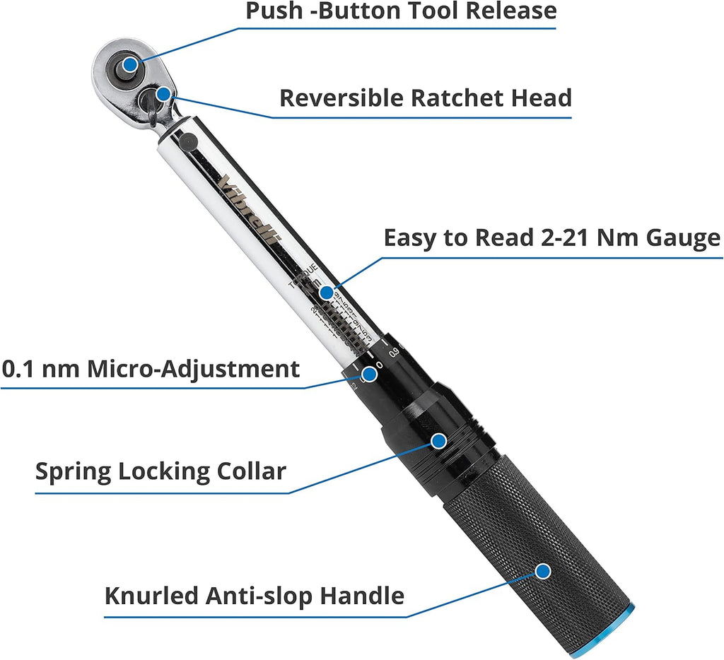 Bike Torque Wrench Set 1/4 Inch Drive 2 to 20nm I487530