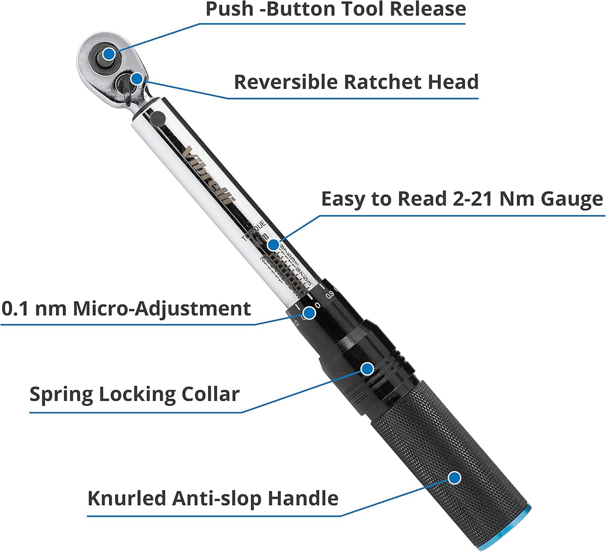 Bike Torque Wrench Set 1/4 Inch Drive 2 to 20nm I487530