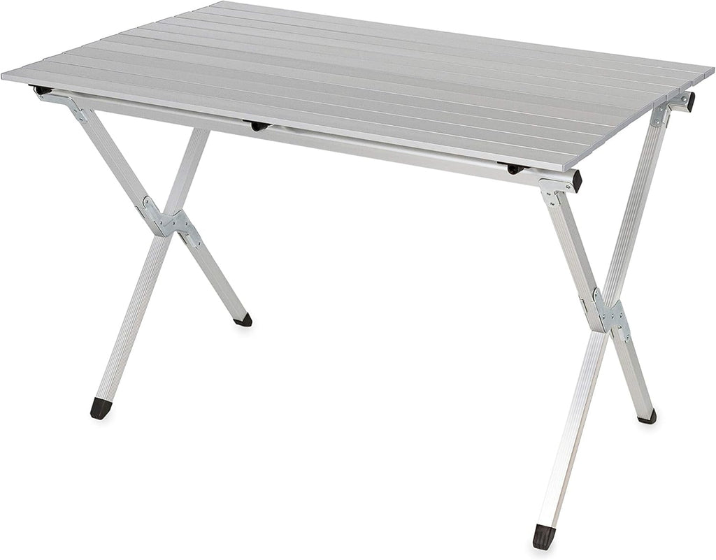 Aluminum Roll-Up Campsite Table with Carrying Bag J185832