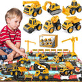 Pull Back Construction Vehicle Toys 45pcs Diecast X22210