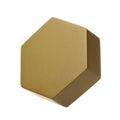 1-1/2 inch Solid Hexagon Cabinet Knob Satin Gold X59755
