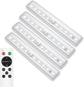 Rechargeable Dimmable LED Under Cabinet Lights 6 Pack 3 Colors I101