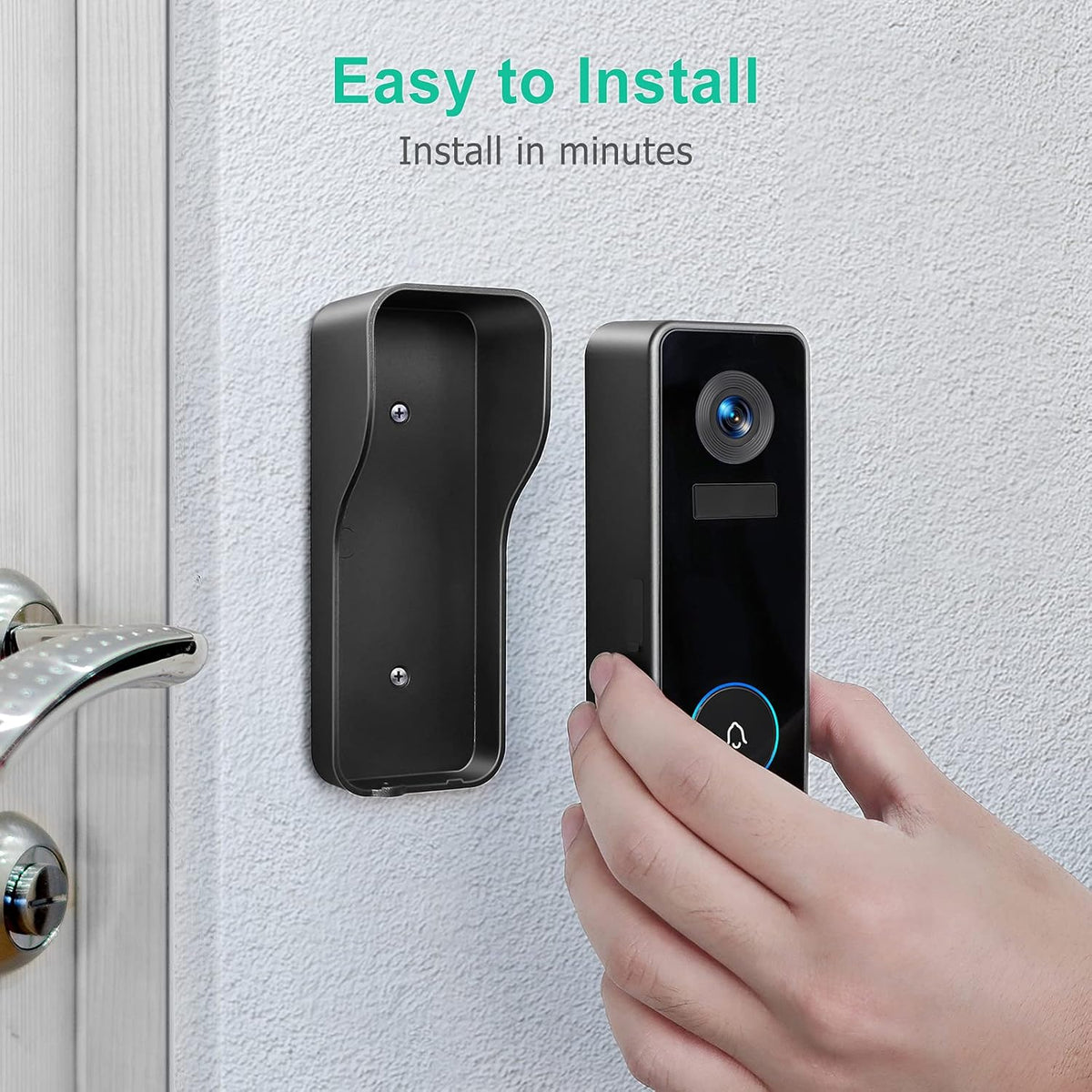 WiFi Video Doorbell Camera with Chime, 1080P HD, Motion Detection, Night Vision R22675