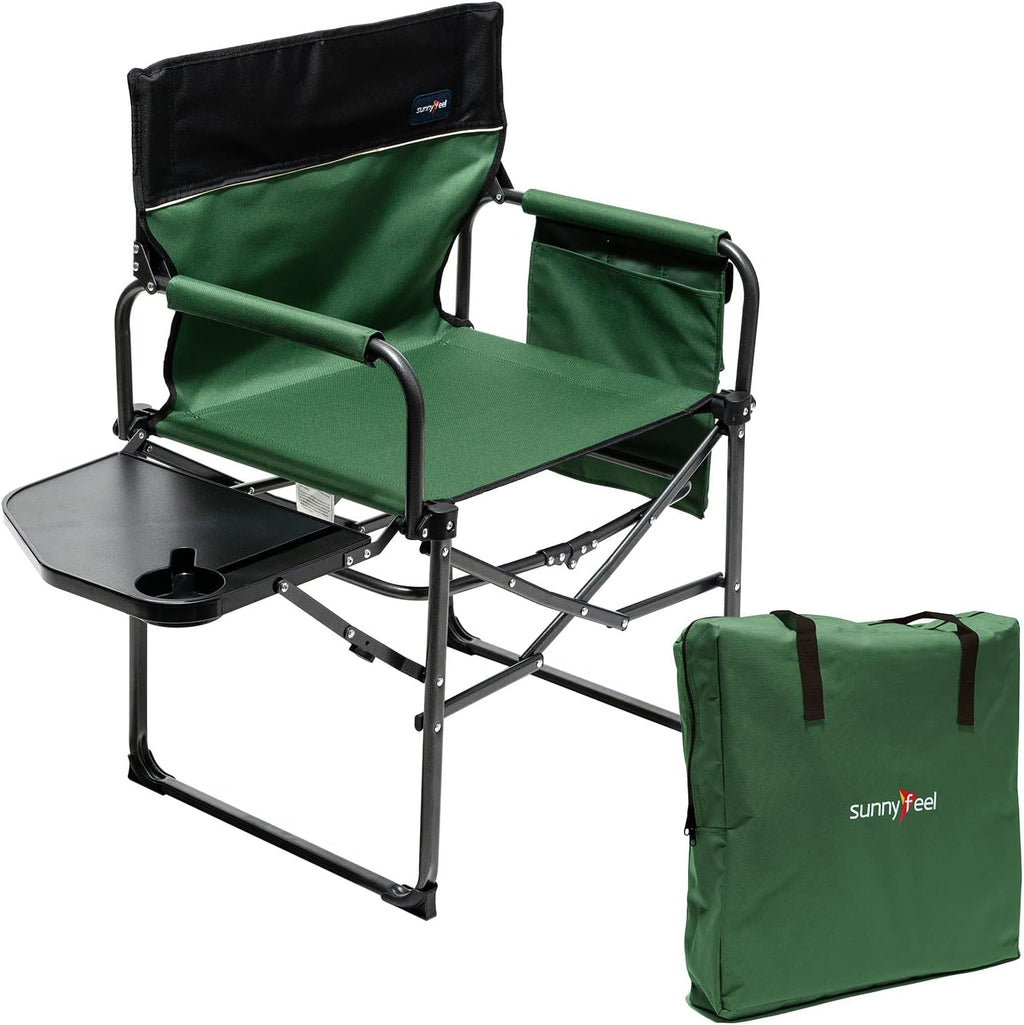 Oversized Portable Folding Camping Chair with Side Table Z5544