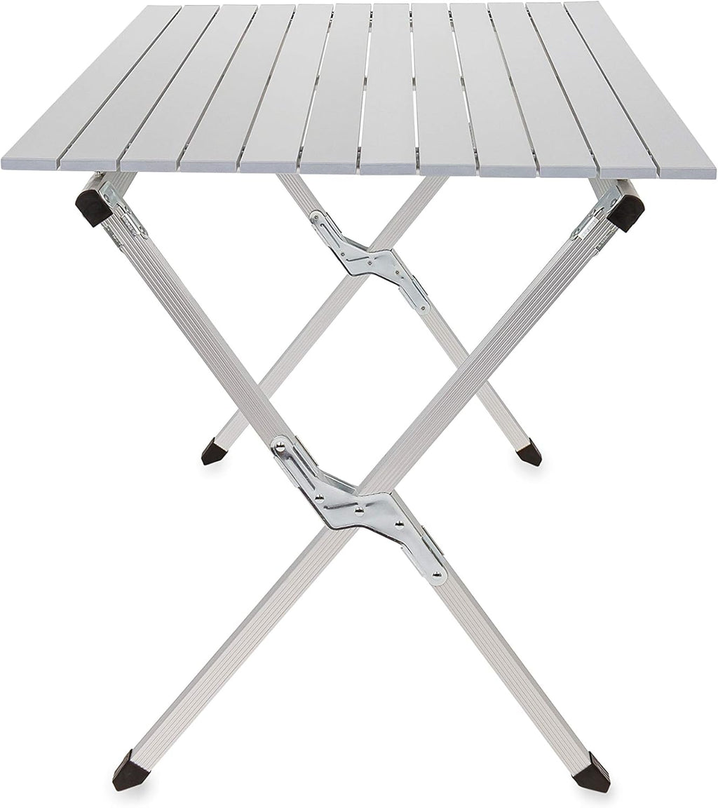 Aluminum Roll-Up Campsite Table with Carrying Bag J185832