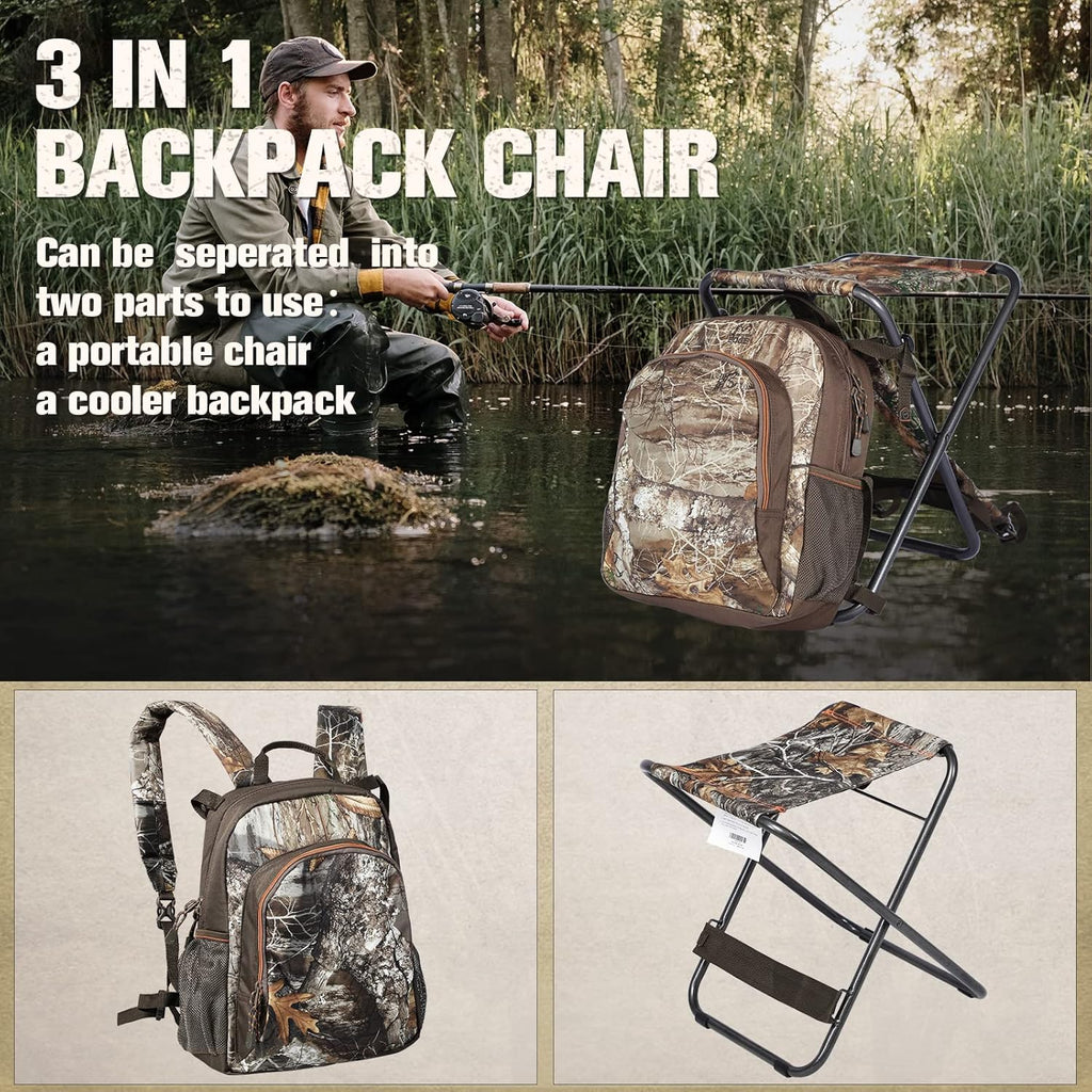 Foldable Fishing Chair with Cooler Bag T56632