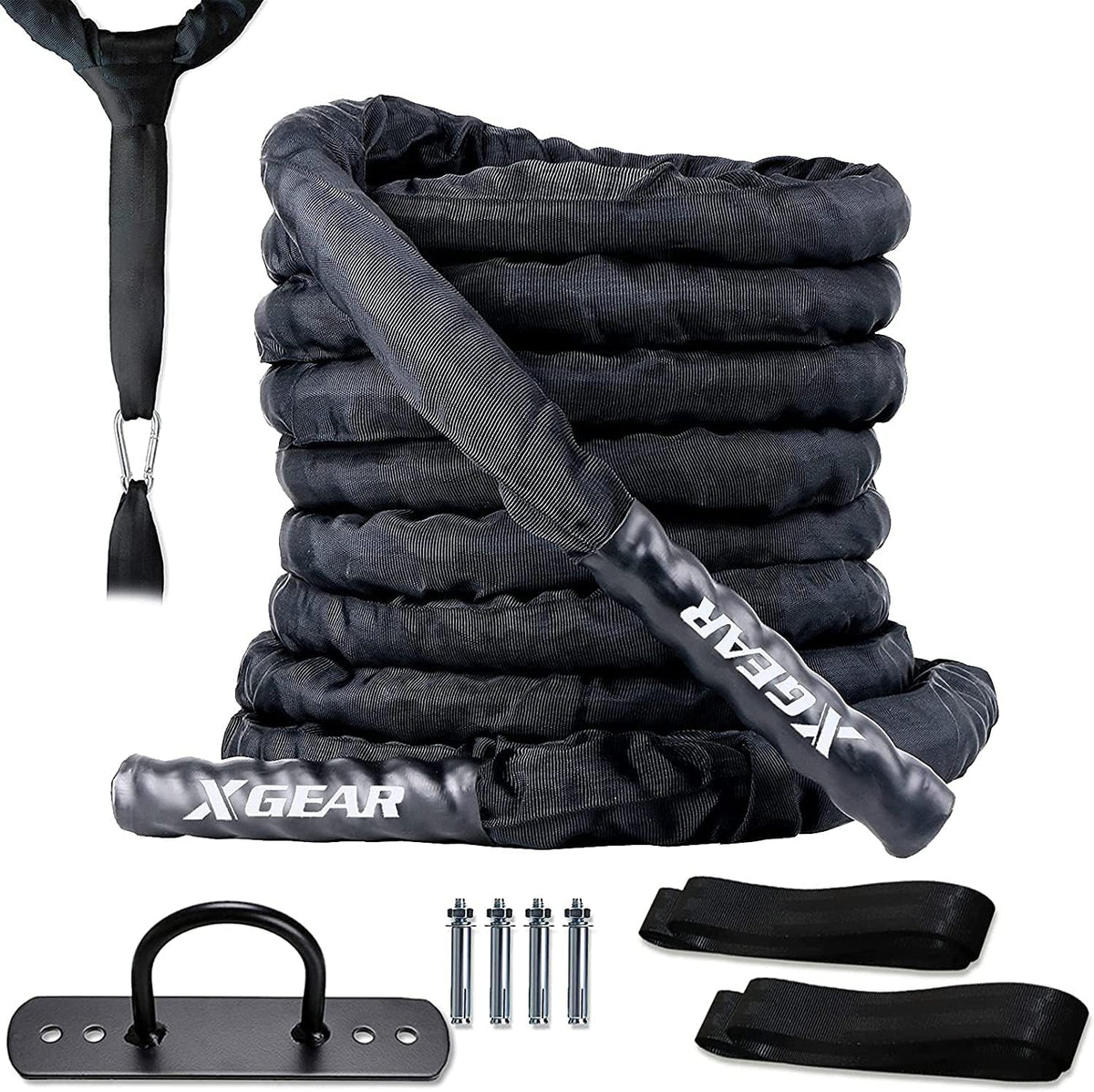 Heavy Battle Rope with Polyester Cover J21039