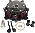 Motorcycle Air Cleaner Intake Filter System Kit Chrome L4706